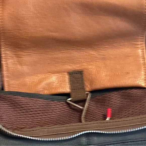 Genuine Leather Toiletry Case Men’s Brown & Black Travel Piece Organize Vacation - Picture 8 of 13